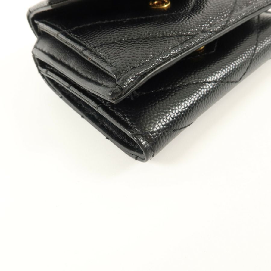 SAINT LAURENT 牛皮皮革Trifold Wallet錢包-12