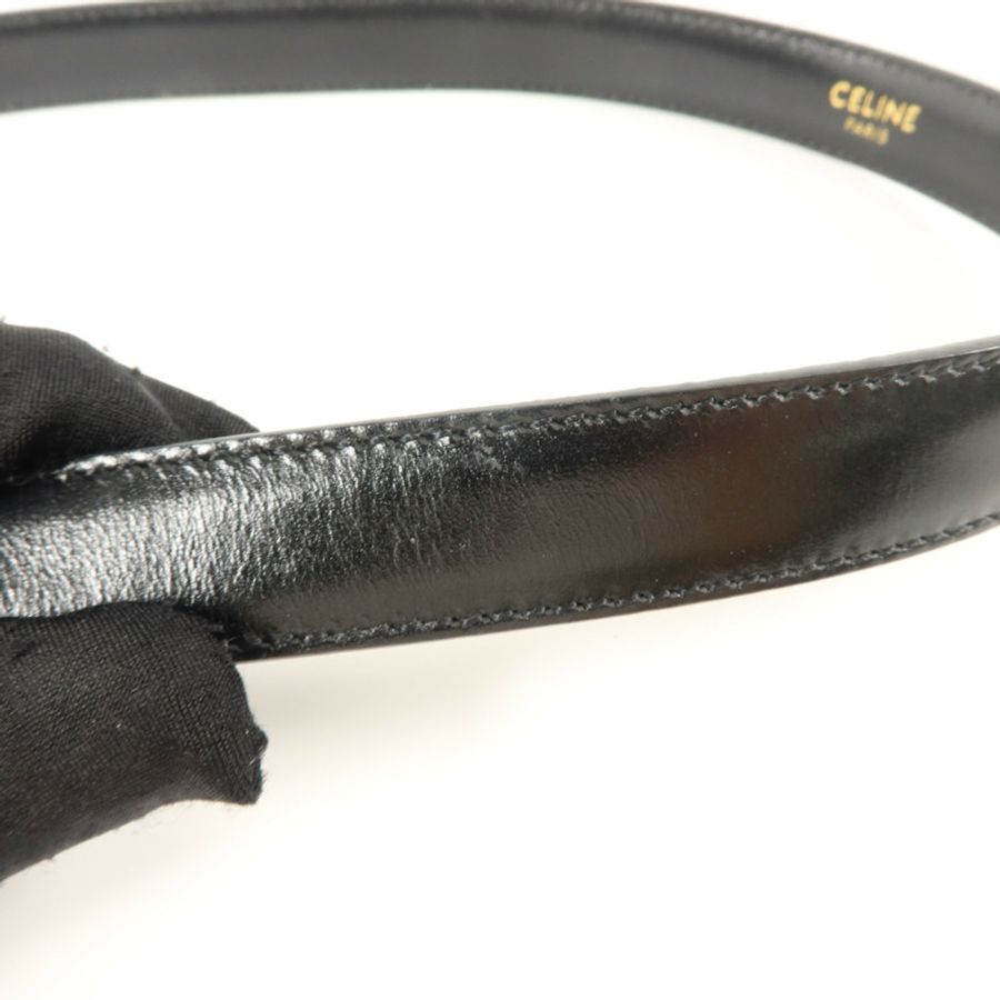 CELINE 牛皮皮革Triomphe Belt 80cm皮帶-12