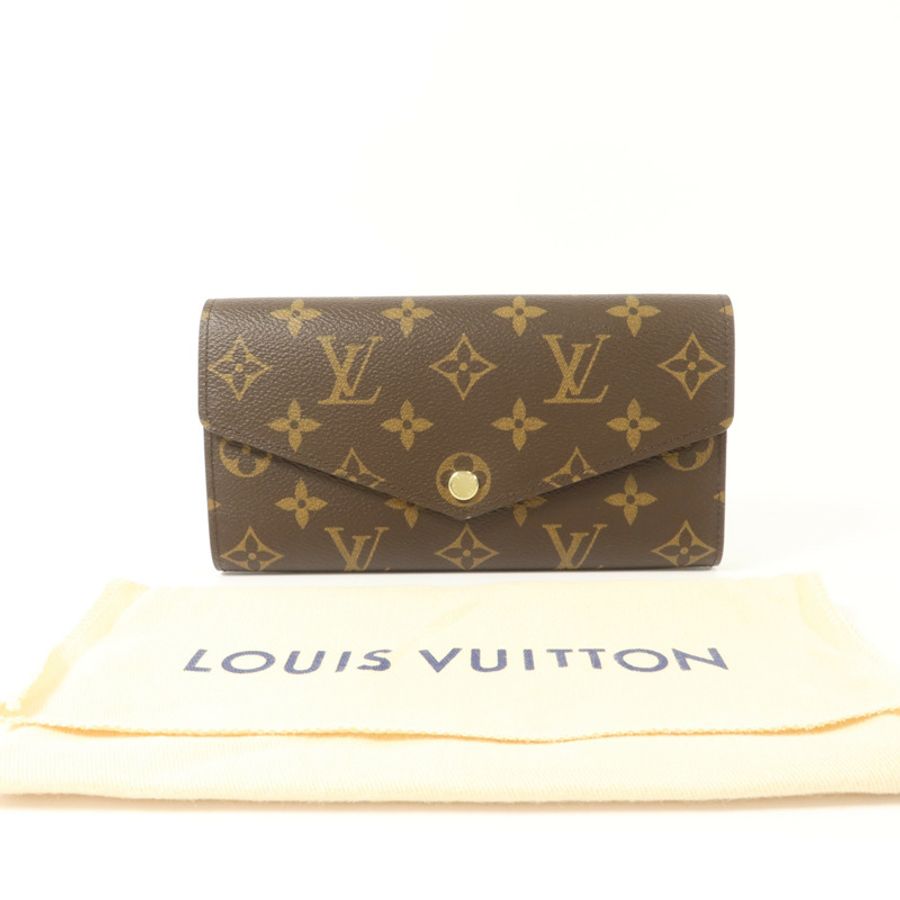 LOUIS VUITTON Monogram Portefeuille Sara金扣長錢包-8