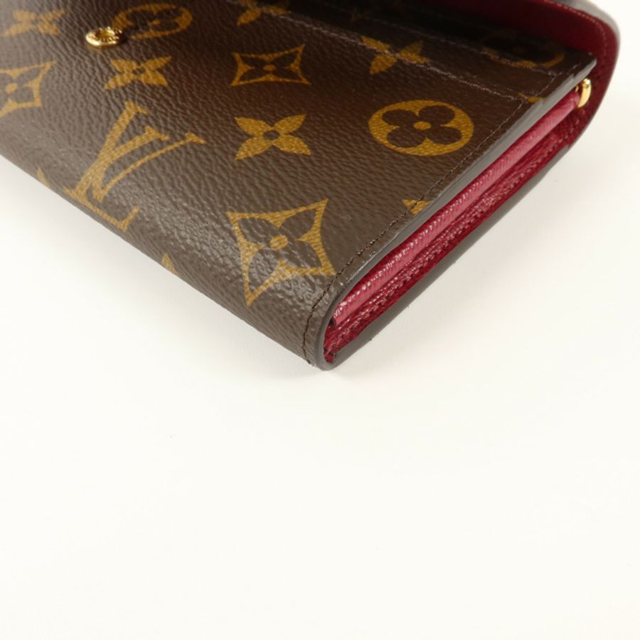 LOUIS VUITTON Monogram Portefeuille Sara金扣長錢包-9