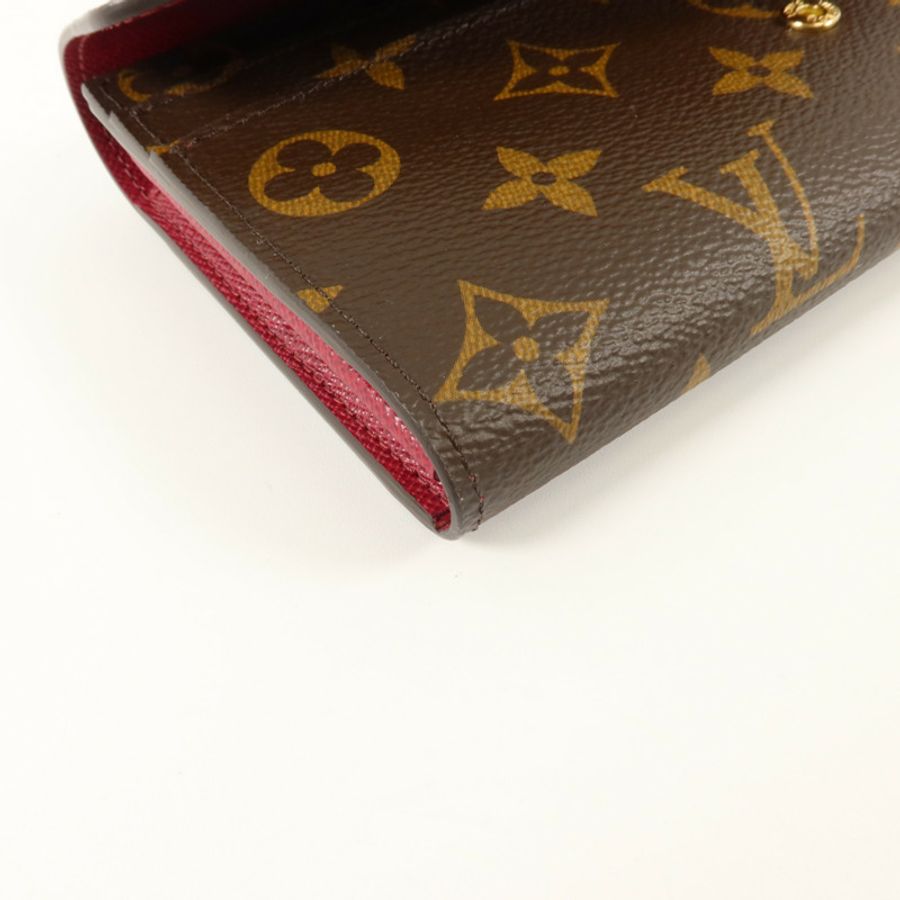 LOUIS VUITTON Monogram Portefeuille Sara金扣長錢包-10