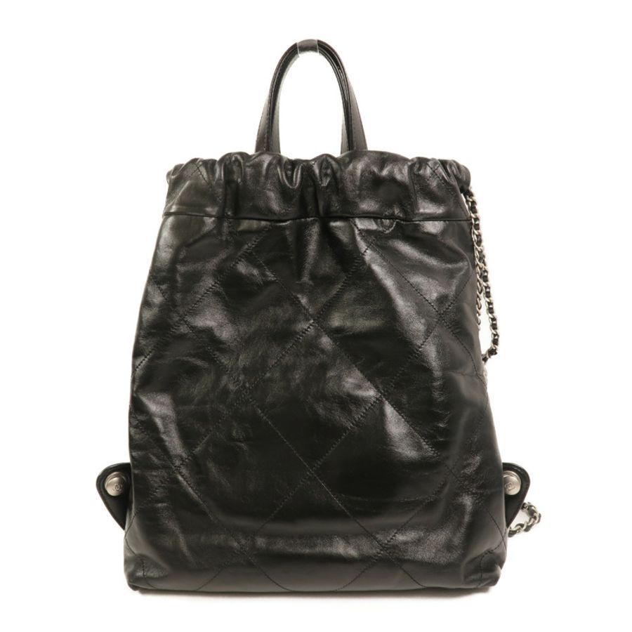 CHANEL 牛皮皮革Chanel 22 Backpack鏈帶背包-1