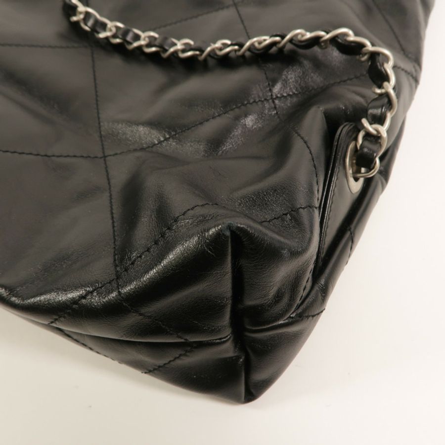 CHANEL 牛皮皮革Chanel 22 Backpack鏈帶背包-12