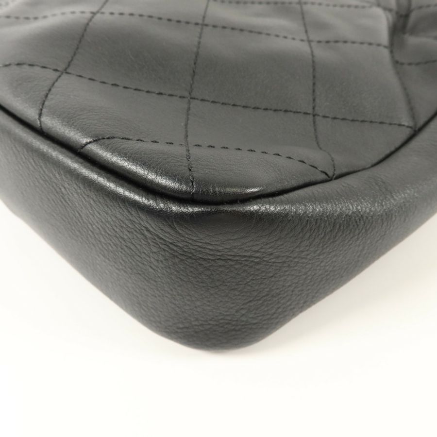 CHANEL 牛皮皮革Drawstring Bag鏈帶肩背袋-15