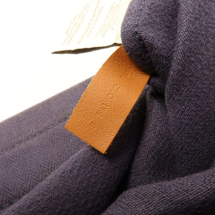 HERMES 帆布/牛皮皮革Aline PM手挽袋Bleu Indigo-6