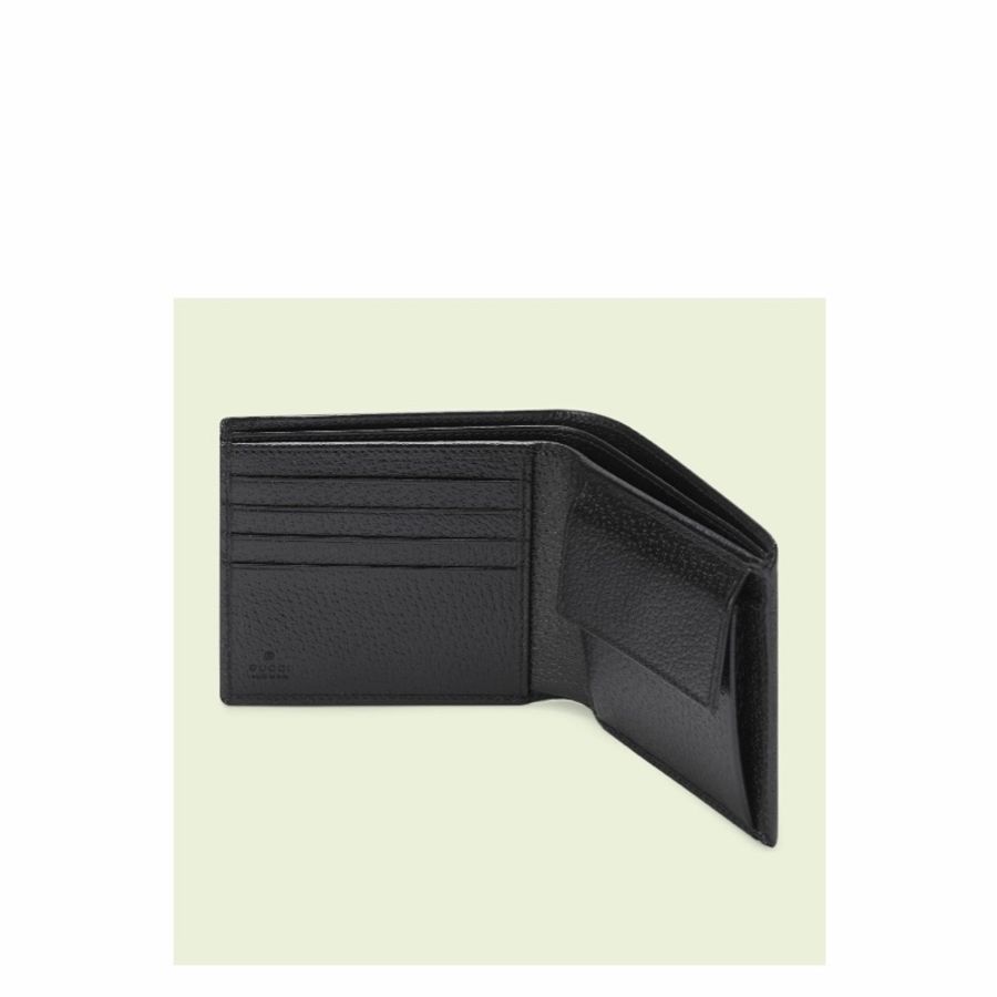 Gucci 男士 Horsebit 皮質對折錢包均碼碼10cm*1cm*9cm-4