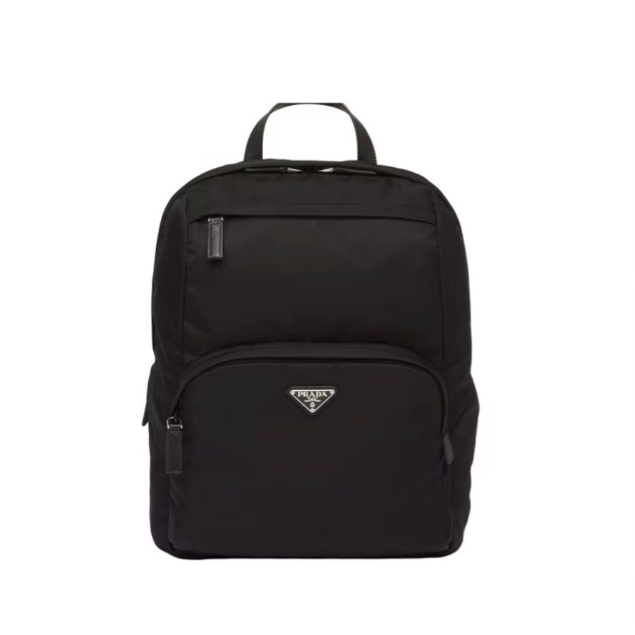 PRADA普拉達 Re-Nylon 琺瑯金屬三角形徽標99.9新成色-0