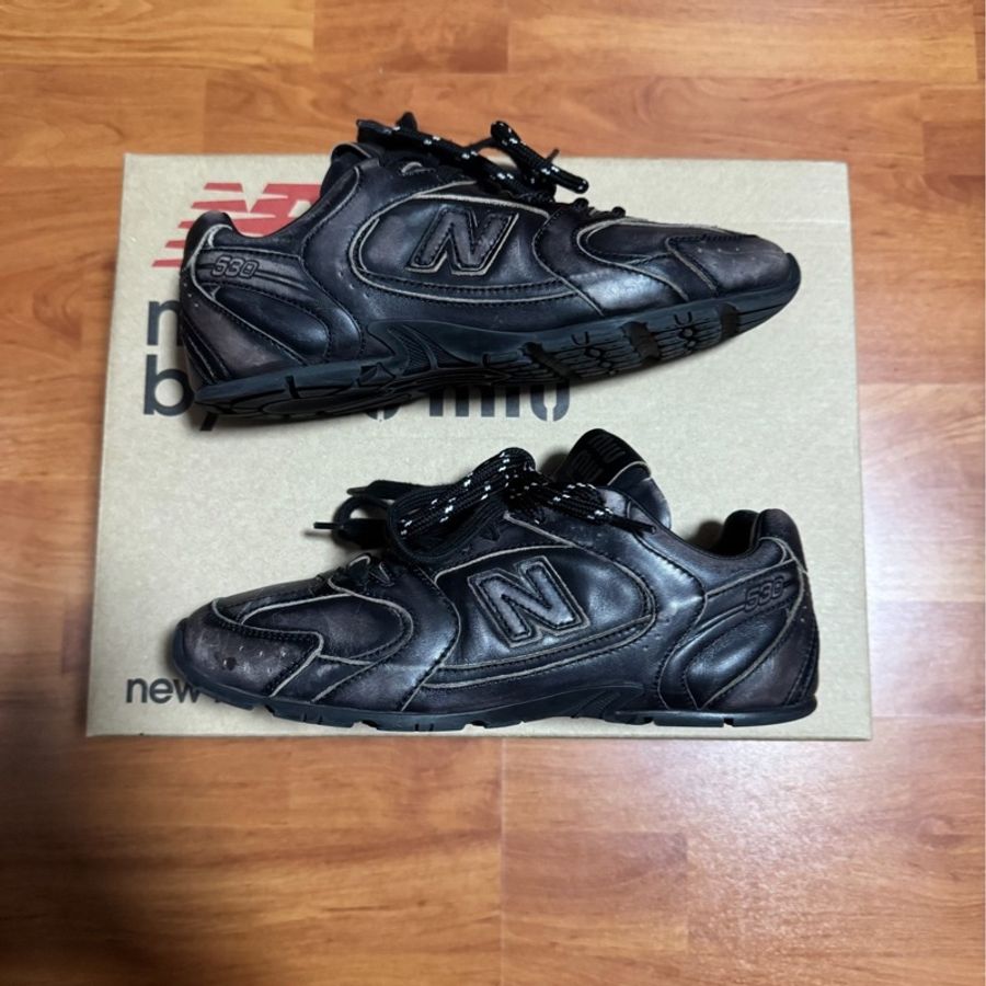 New Balance x MIU MIU繆繆 NB 530 德訓鞋 黑色 35.5碼-0