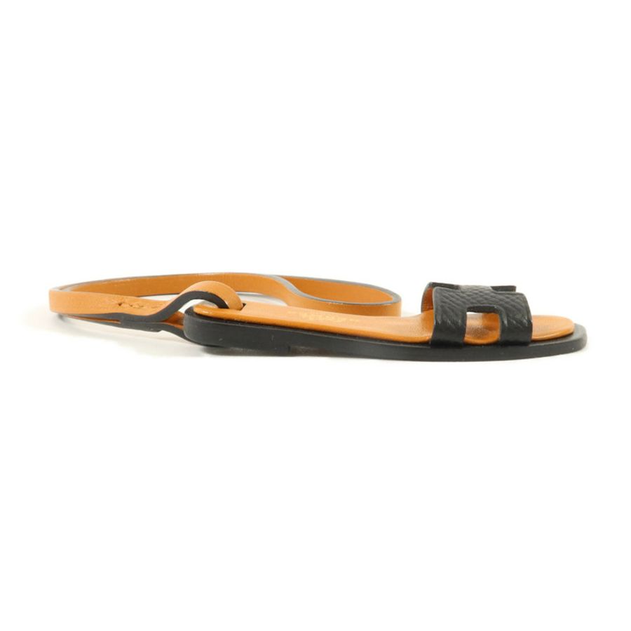 HERMES Butler皮革/Epsom皮革/Hunter皮革Oran Nano Noir/Naturel-Sable-3