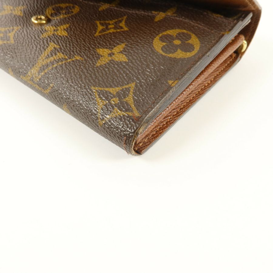 LOUIS VUITTON Monogram Portefeuille Sarah金扣長錢包-9
