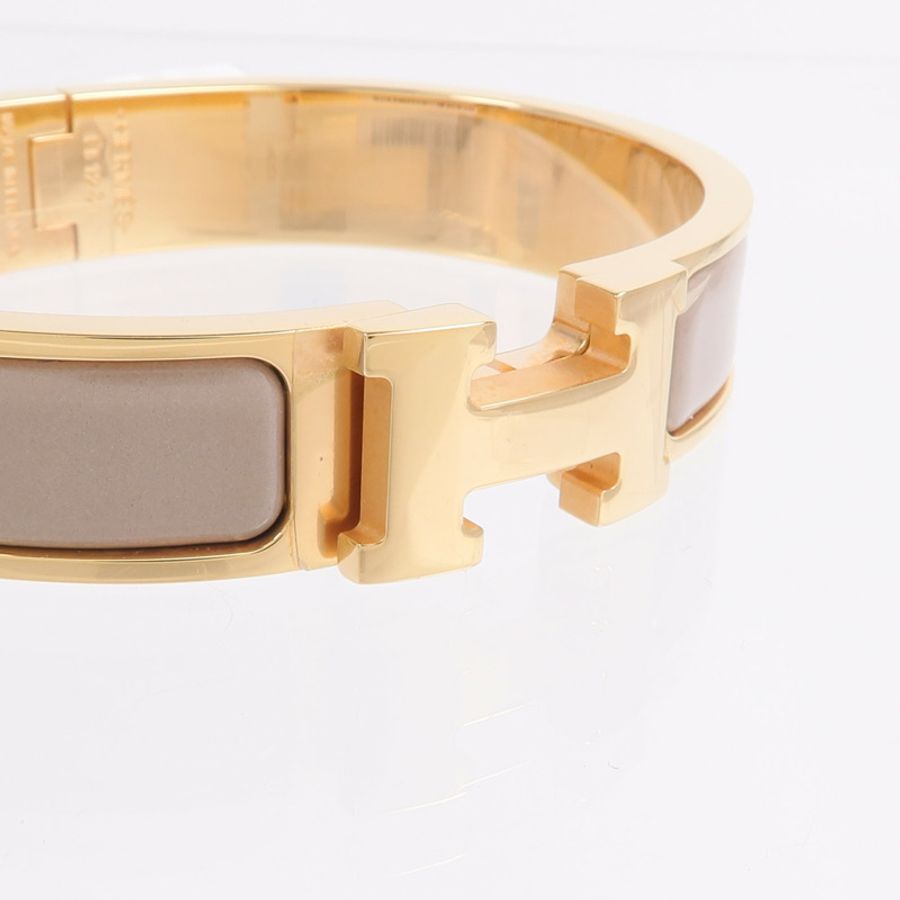 HERMES 金屬Clic-H手鐲Chai-4