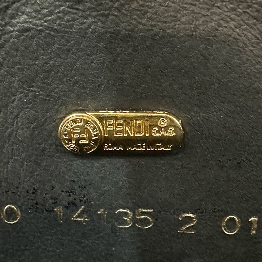 【赫蒂國際精品】 Fendi復古黑色鴕鳥皮相機包 vintage 二手 中古-17