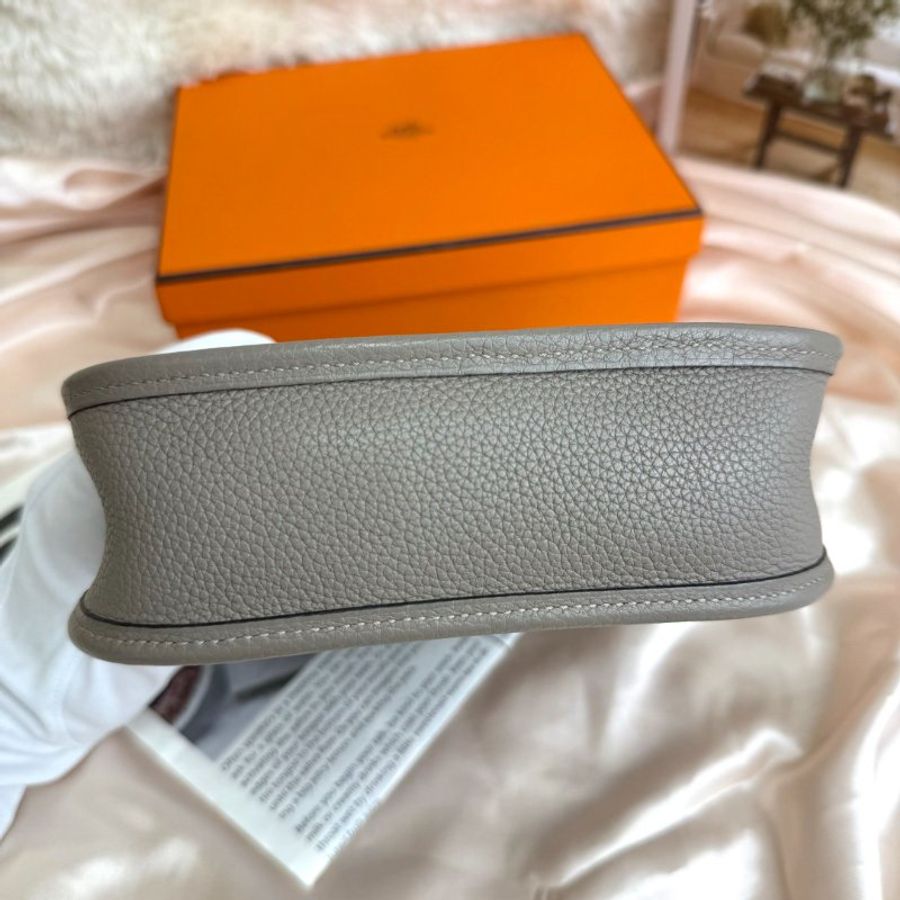 Hermès Evelyne 16亞馬遜肩背包 水泥灰-5