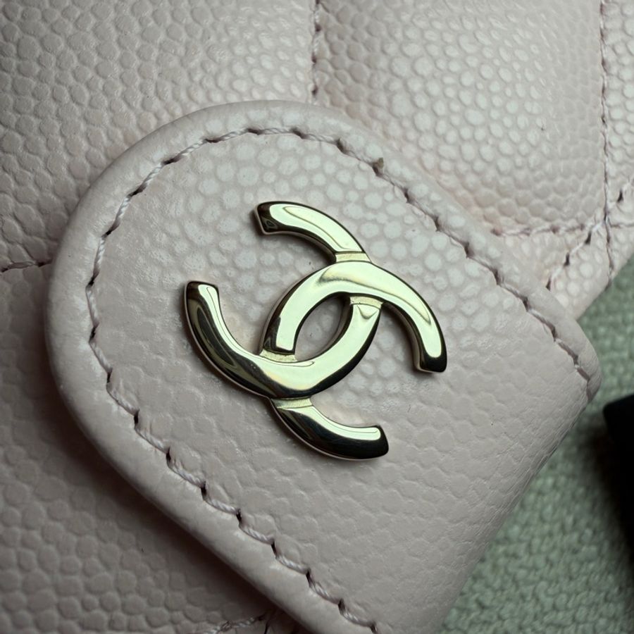 CHANEL 粉紅護照夾 中夾 改造筆記本套-2