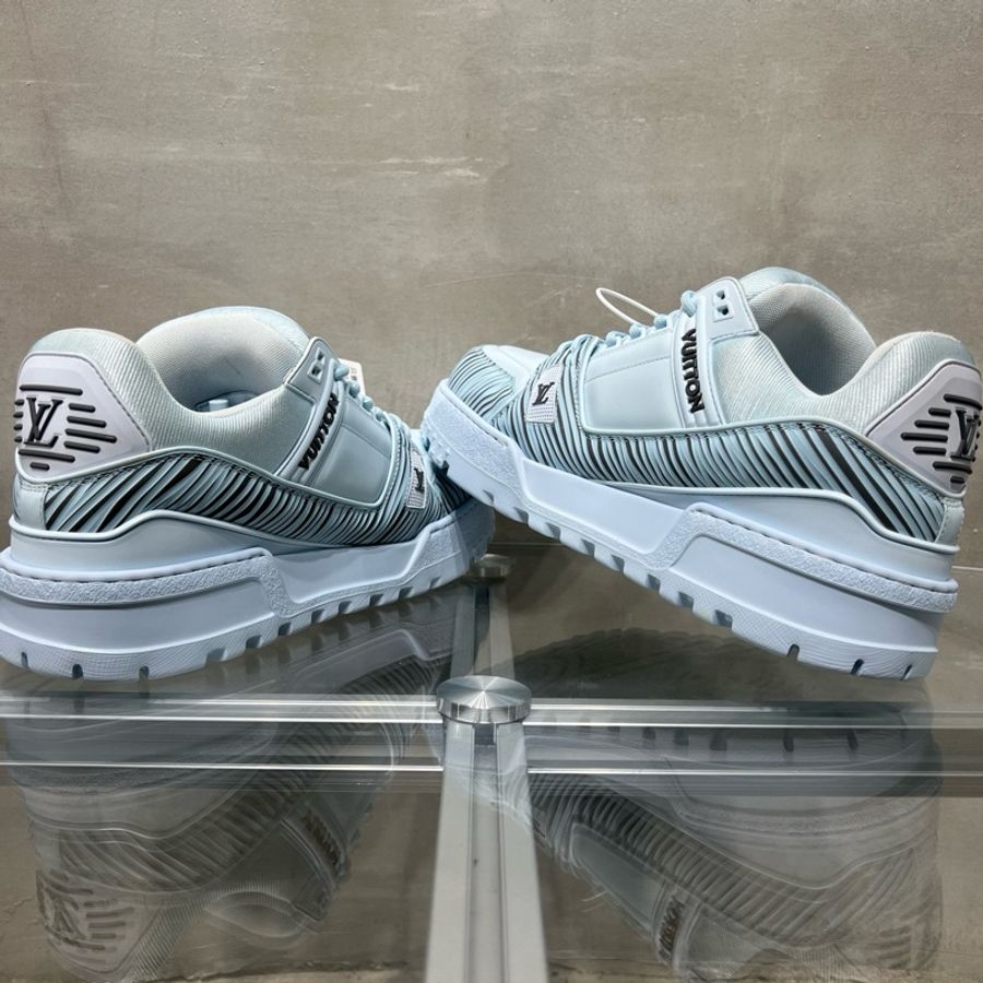 Louis Vuitton/路易威登 LV Trainer Maxi 小胖丁 藍色 UK9碼/43.5碼-4