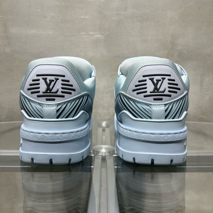 Louis Vuitton/路易威登 LV Trainer Maxi 小胖丁 藍色 UK9碼/43.5碼-5