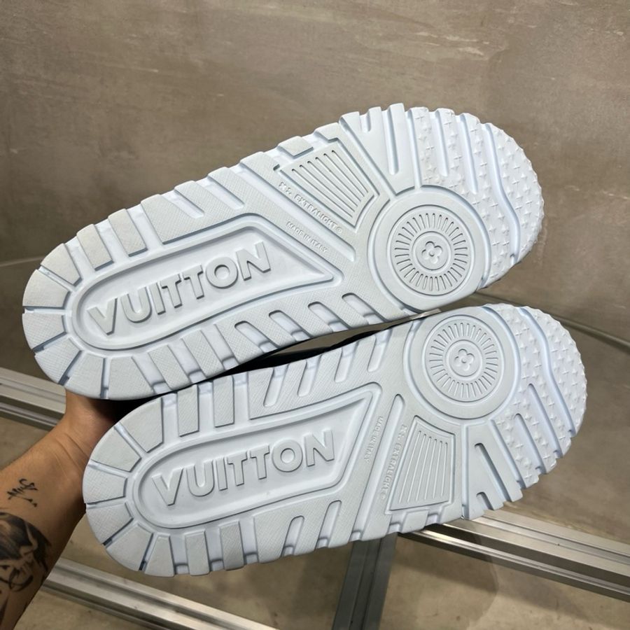 Louis Vuitton/路易威登 LV Trainer Maxi 小胖丁 藍色 UK9碼/43.5碼-7