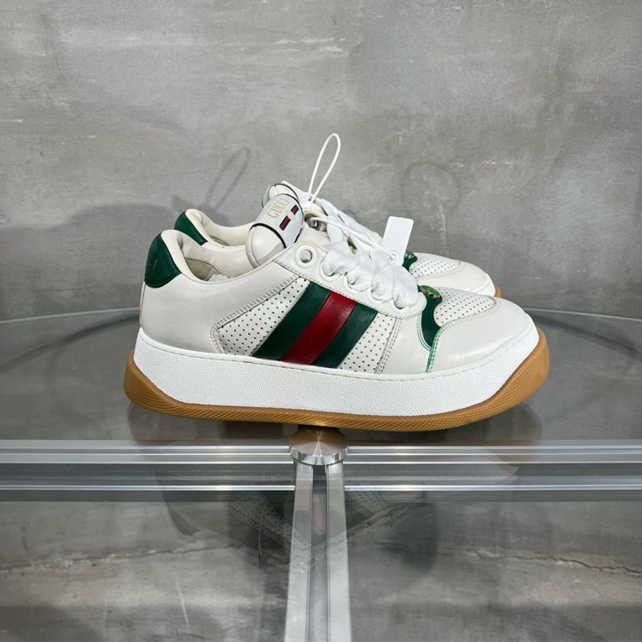GUCCI/古馳 Screener 胖丁 白綠 UK7 /41碼-3