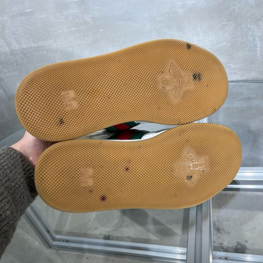 GUCCI/古馳 Screener 胖丁 白綠 UK7 /41碼-6
