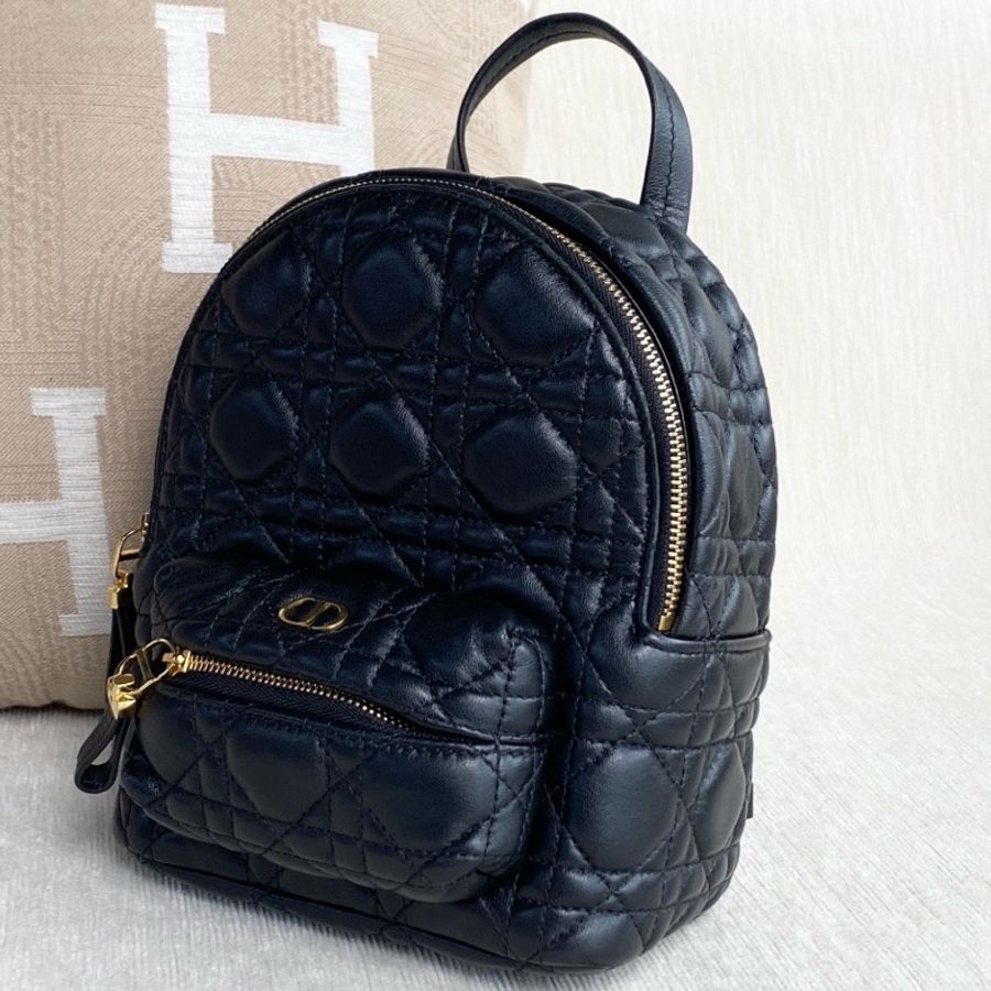 Dior迪奧Backpack藤格紋雙肩包mini-2