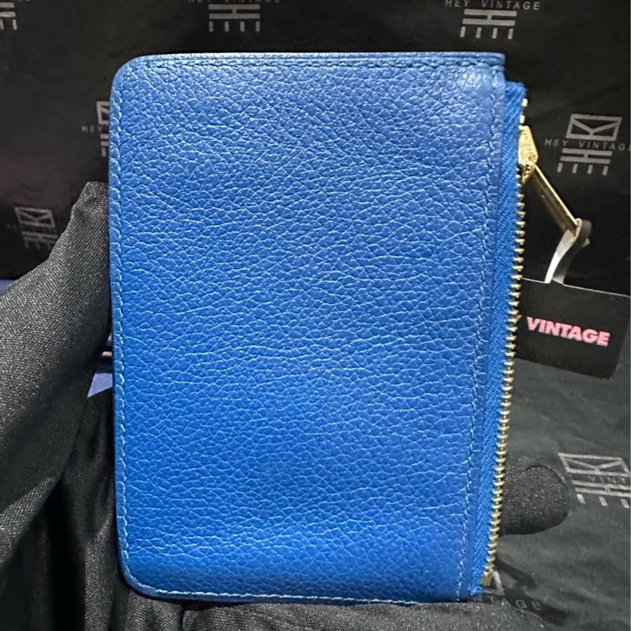 hermes愛馬仕 午夜藍金扣豬鼻子slim Z刻 12cm-6