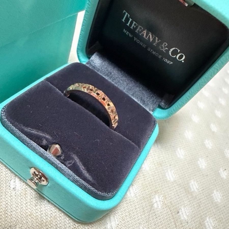 Tiffany t 18k玫瑰金 戒指-11