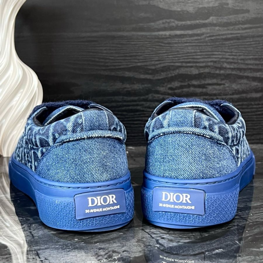 Dior 迪奧藍牛仔刺繡B33低幫板鞋 42碼95新-3