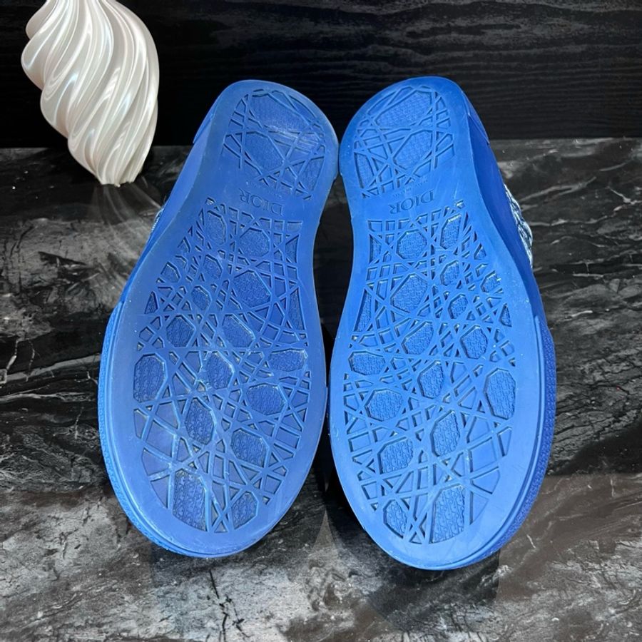 Dior 迪奧藍牛仔刺繡B33低幫板鞋 42碼95新-4