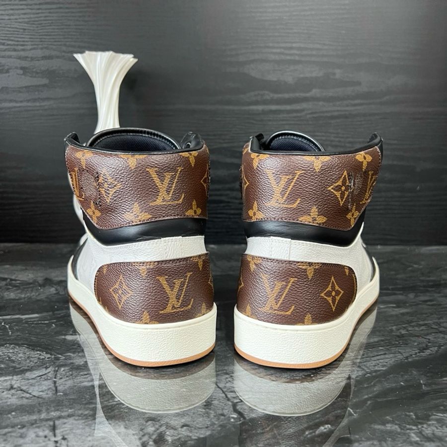 Louis Vuitton路易威登三色老花高幫板鞋 40.5碼 95新-3