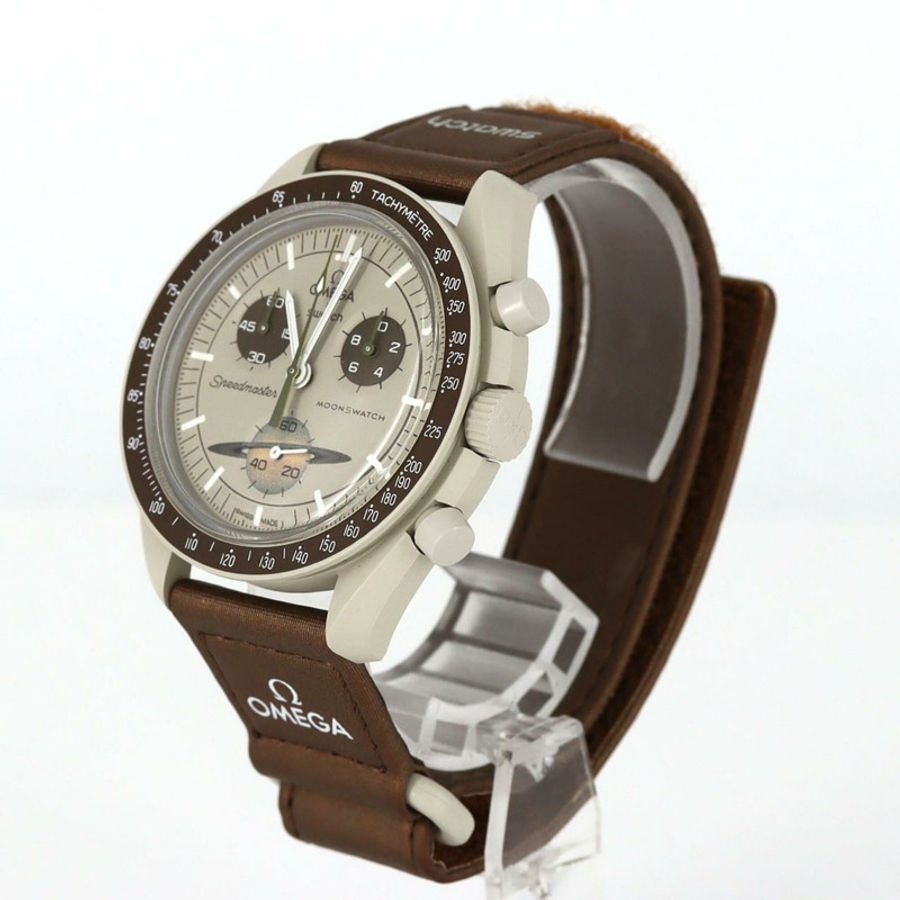 Swatch x Omega 土星任務 SO33T100 生物陶瓷石英錶-1