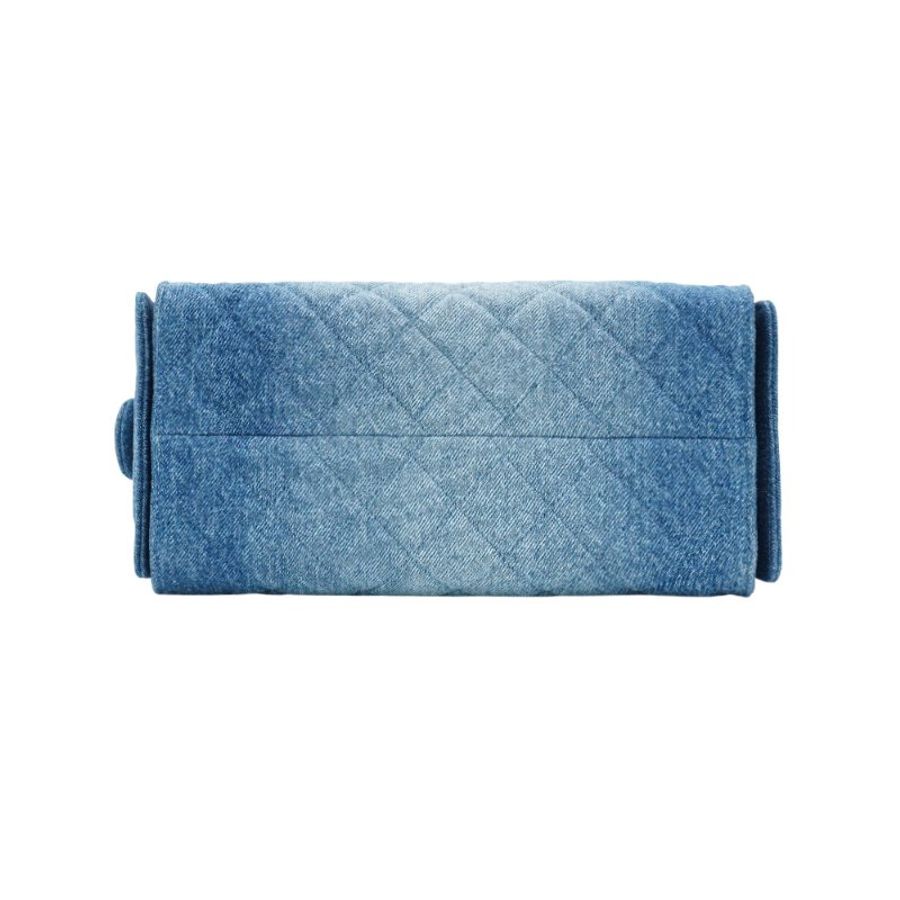 Chanel 25 Bag 牛仔布金釦鏈帶肩背包(AS5293-牛仔藍)-3