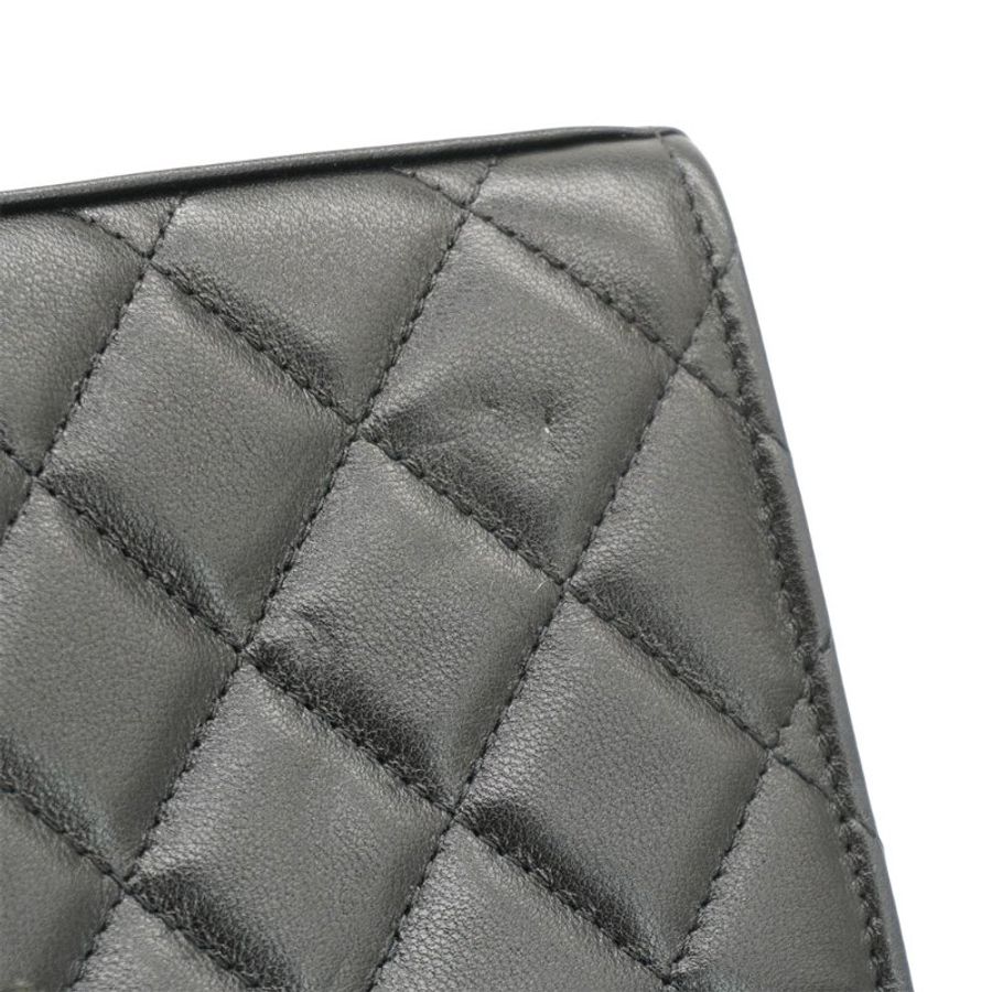 Chanel 展示品 Trendy CC 菱格羊皮淡金釦方形迷你口蓋鍊包(A81633-黑)-8