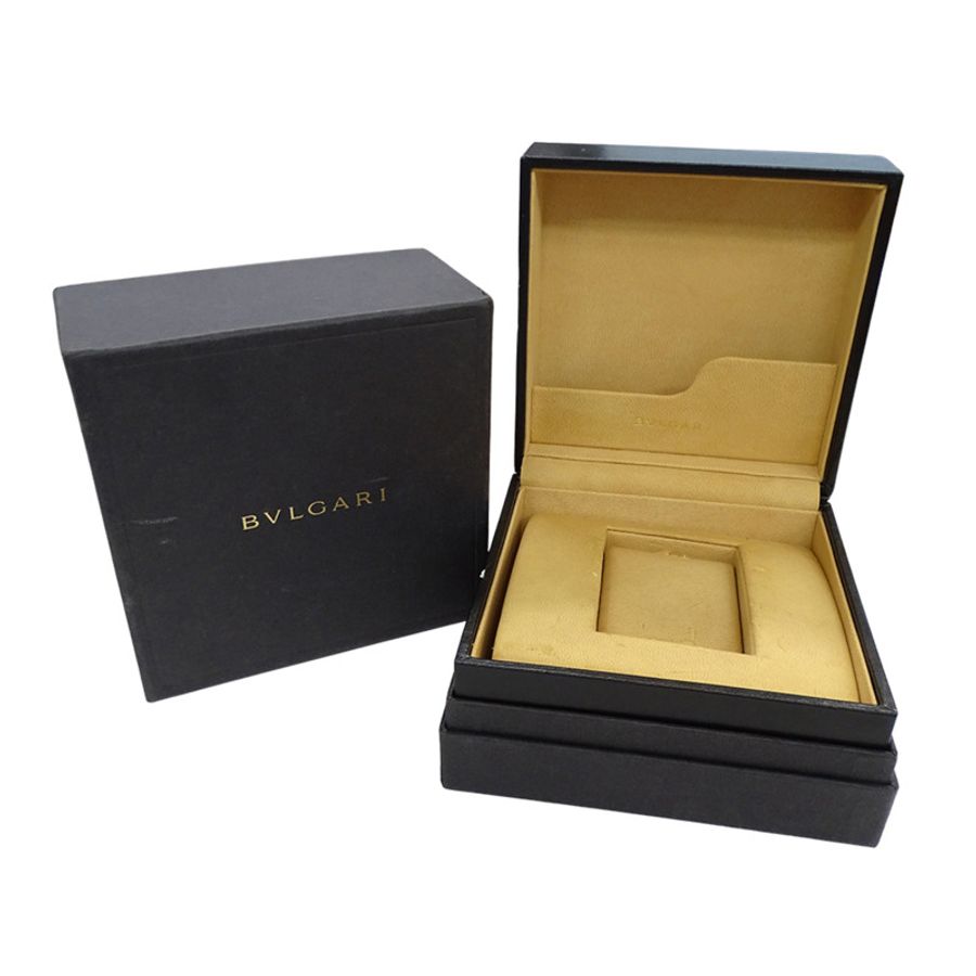 寶格麗 (Bulgari) 女士腕錶，Quadrado 石英機芯，不銹鋼 (SS)，型號 SQ22SS，銀色和黑色-7