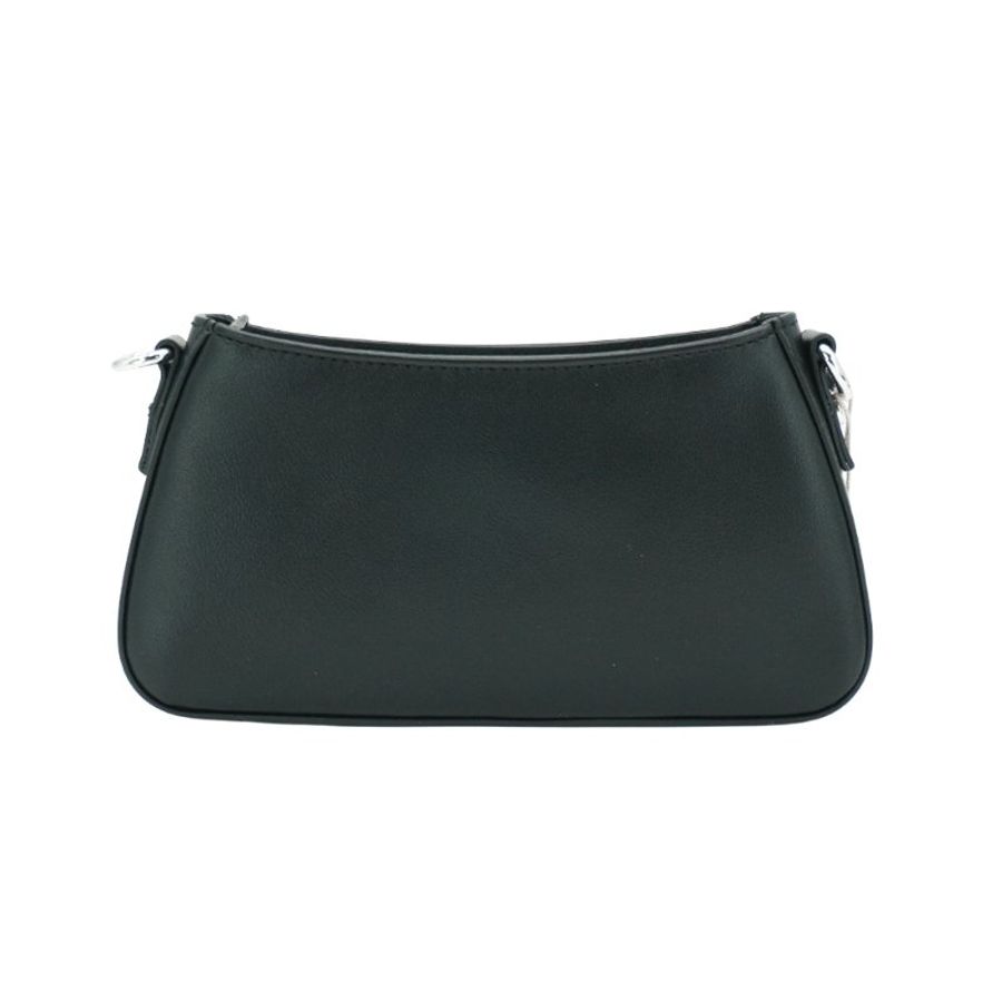 Vivienne Westwood Tasha 銀色星球平滑面肩背包(黑)-2