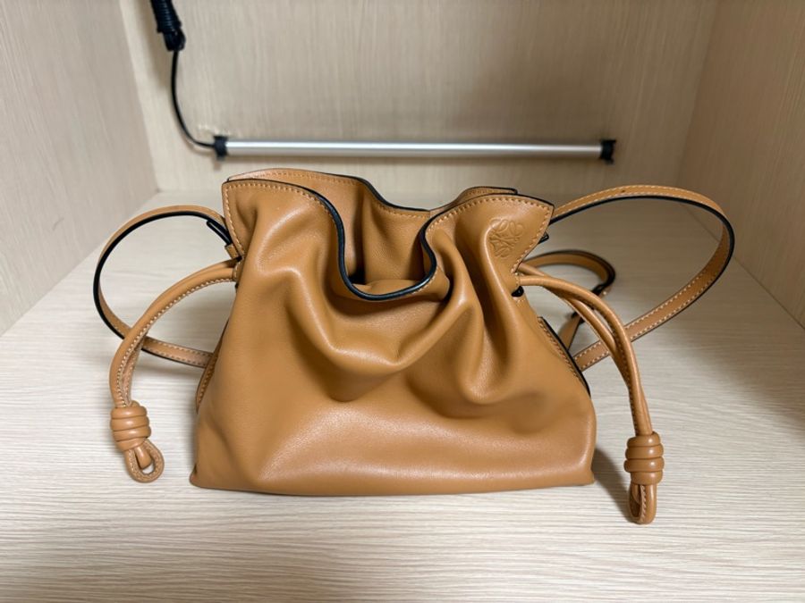 Loewe mini flamenco 棕色 二手-0