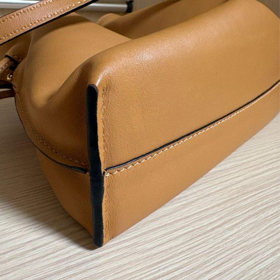 Loewe mini flamenco 棕色 二手-4