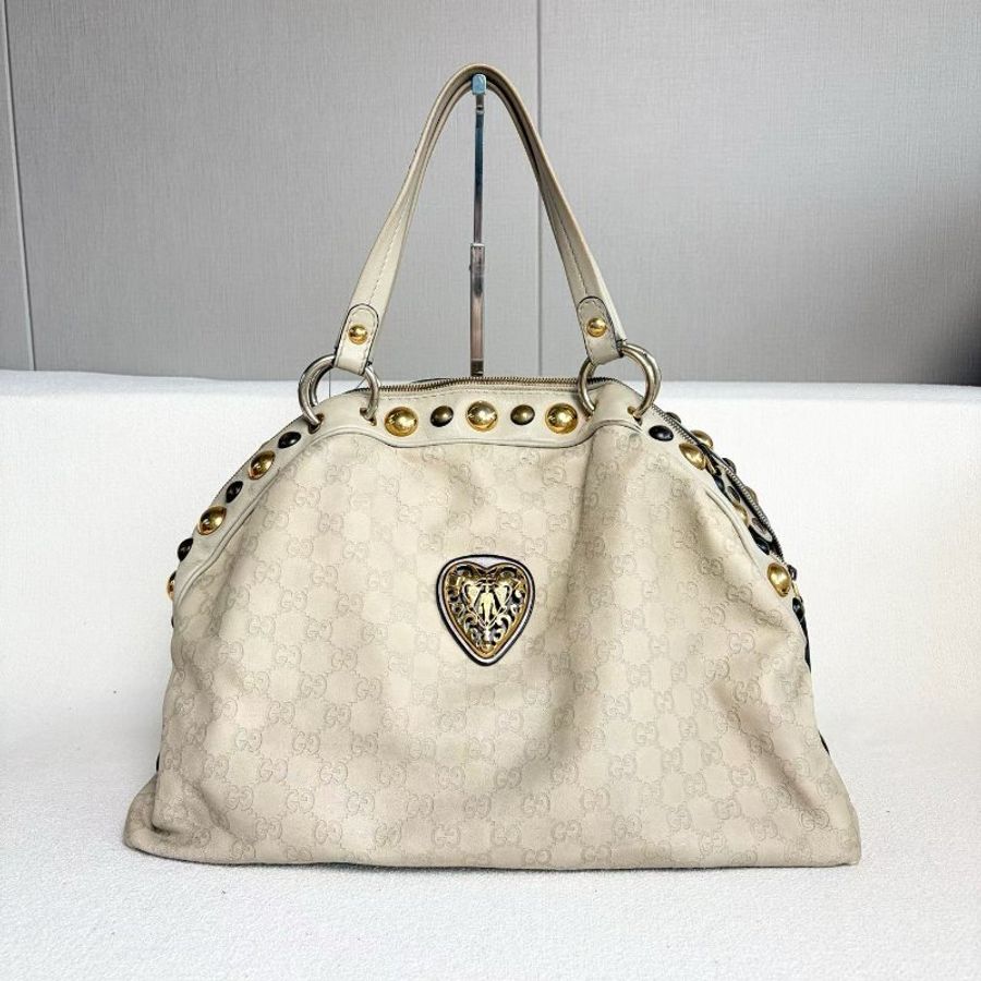 Gucci 復古機車包 黑標330  42*30*15 98新配件塵袋-2