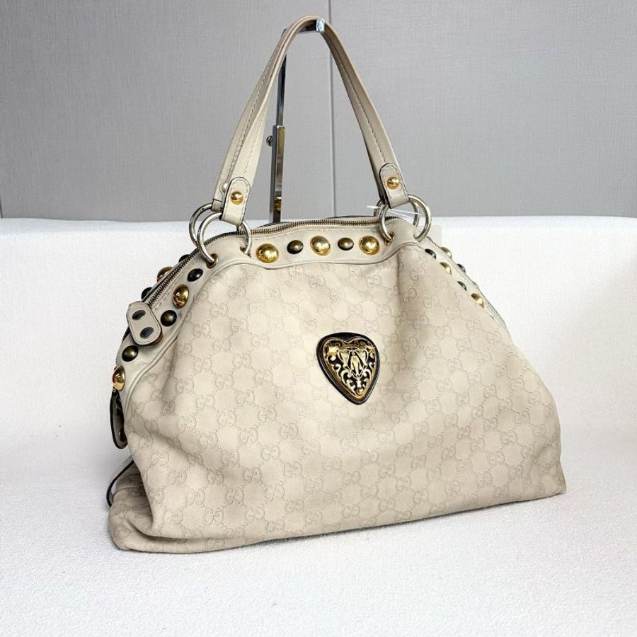 Gucci 復古機車包 黑標330  42*30*15 98新配件塵袋-4