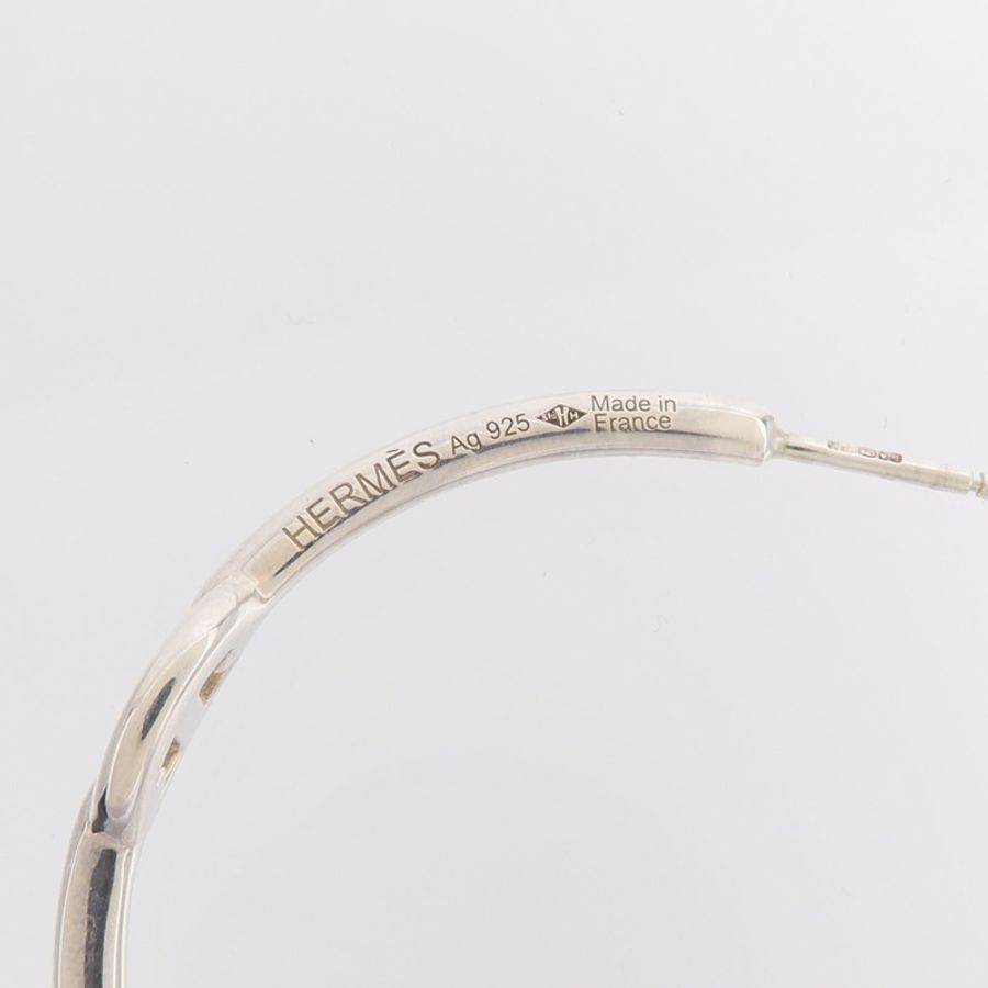 HERMES 925純銀Chaine d'Ancre Enchainee Earrings耳環-5