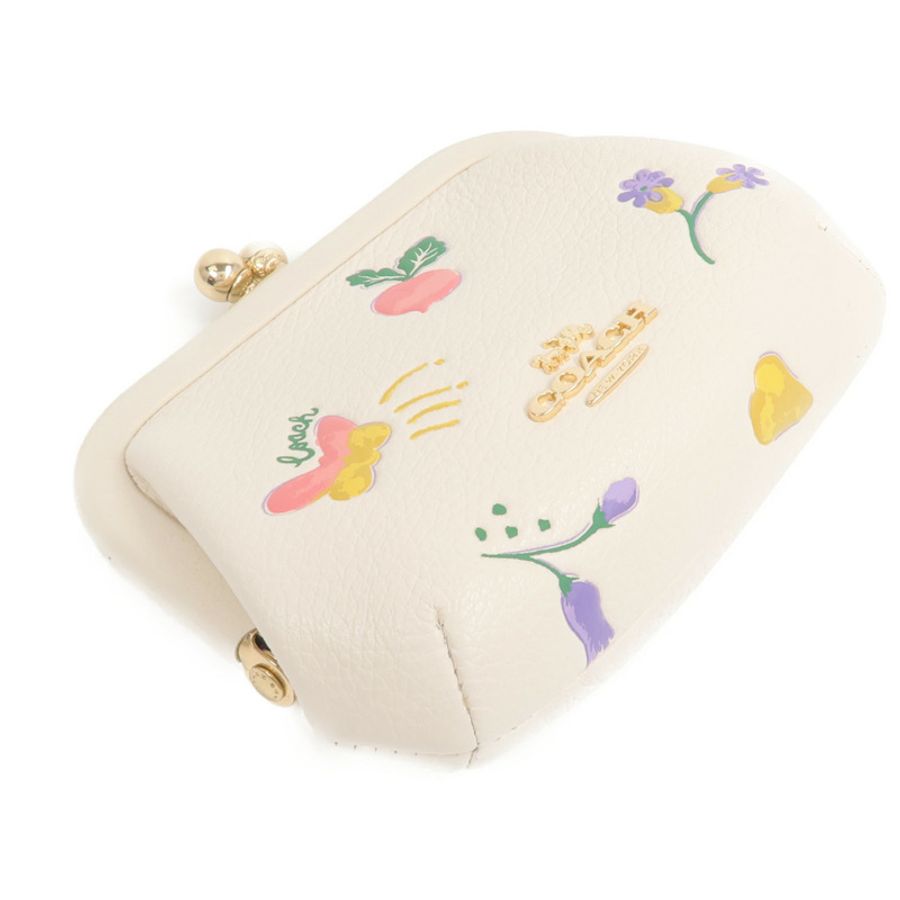 COACH Refined Pebble皮革Kisslock  Coin Purse零錢包-3