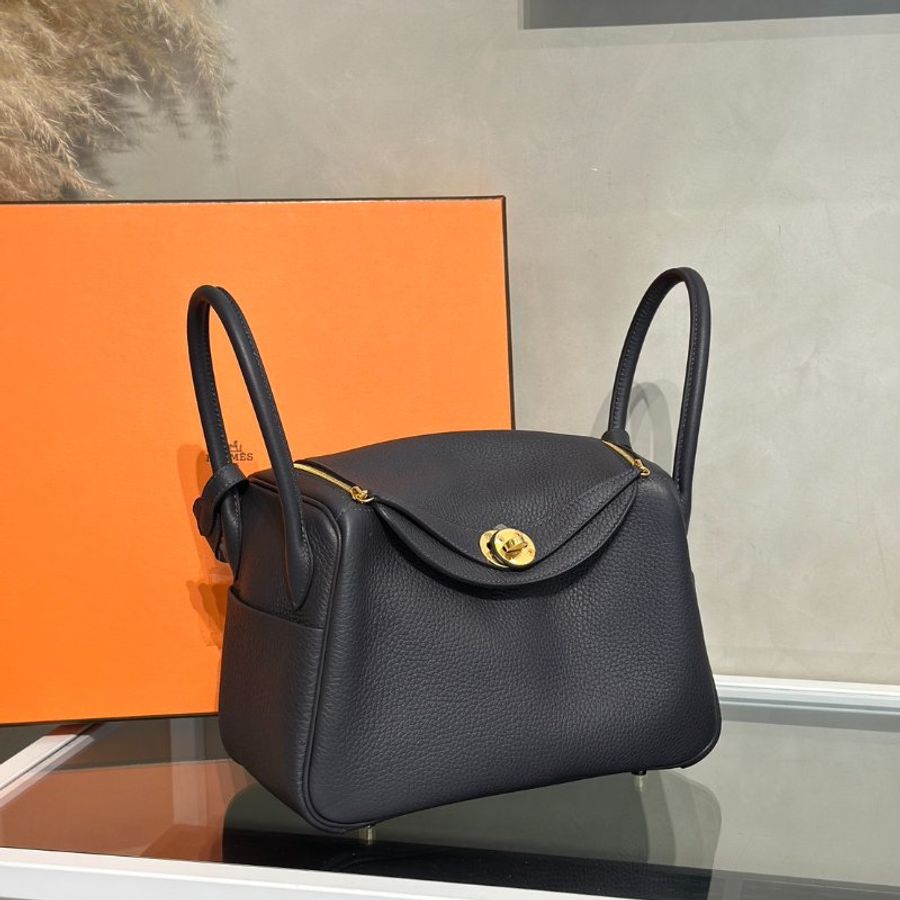 HERMES Lindy 26 - Caban 3Y 水冰藍金 K-2