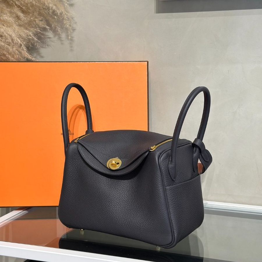 HERMES Lindy 26 - Caban 3Y 水冰藍金 K-3