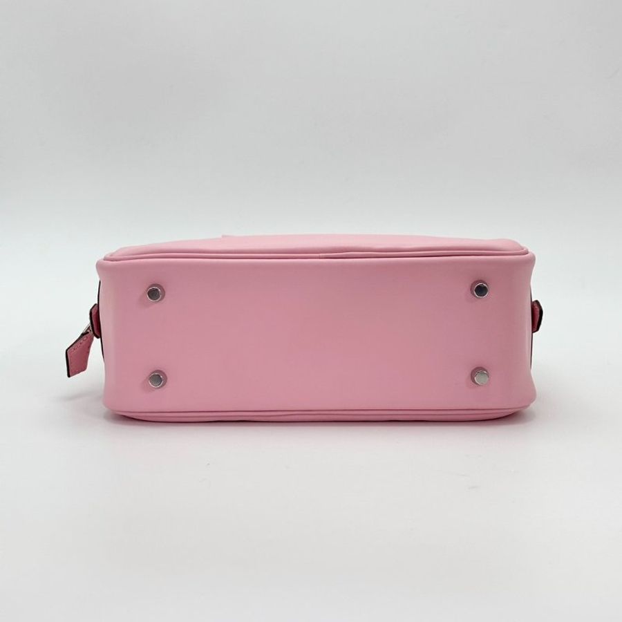 HERMES 櫻花粉銀扣swift皮plume20mini手提包 21*15*8 99新配件盒子塵袋購證毛氈布-3