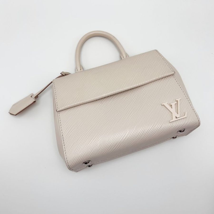 LV 水波紋銀扣手提肩背包 芯片款 20*15.5*8 98新配件塵袋-3