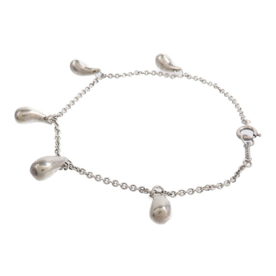 TIFFANY＆CO 925純銀Elsa Peretti Teardrop 5 Bracelet手鏈-1