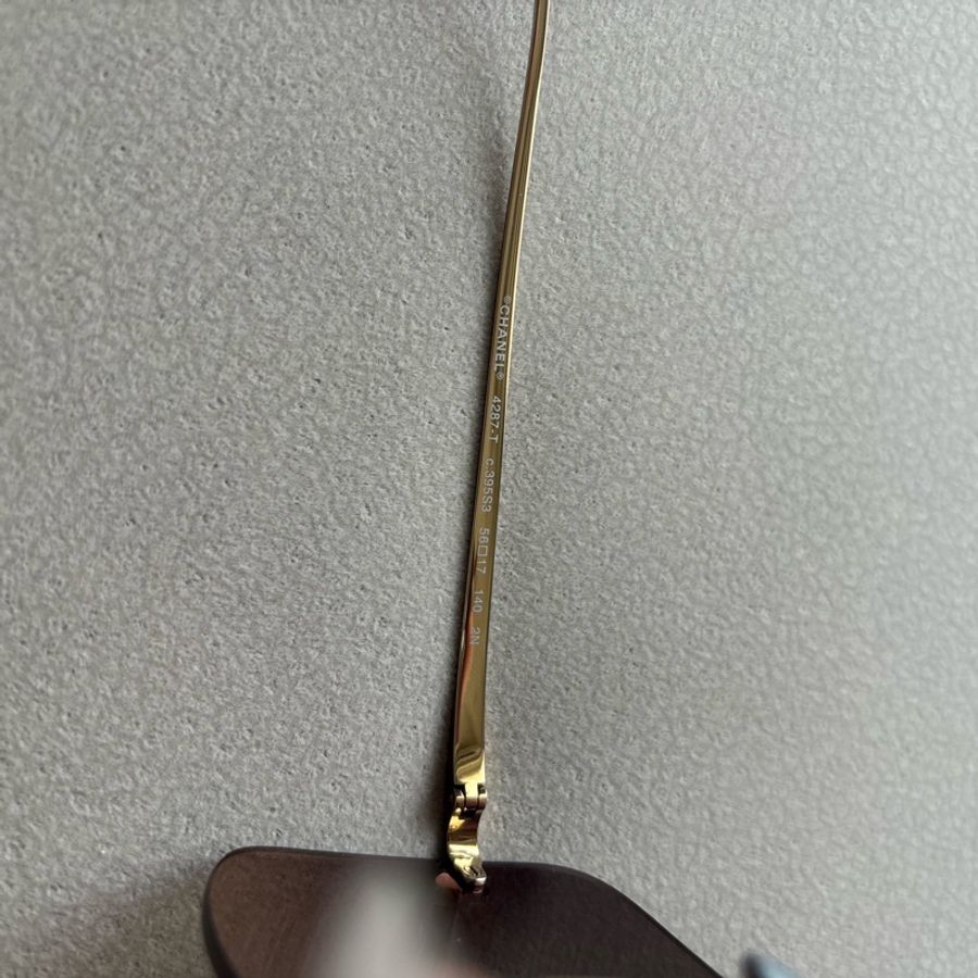 Chanel 香奈兒方型鈦合金太陽眼鏡墨鏡 日本製 4287-T-11
