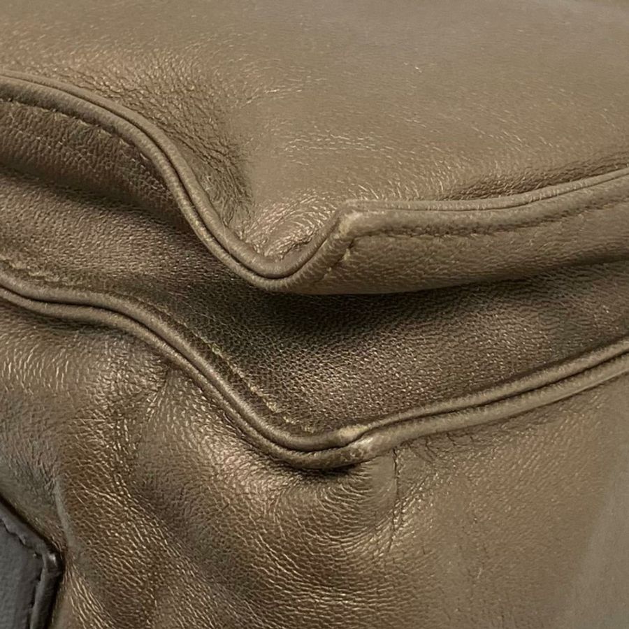 ☆ LOEWE 羅意威 Brown Nappa Leather Vintage Flamenco Shoulder Bag 啡色納帕皮革肩背包-267010489-14