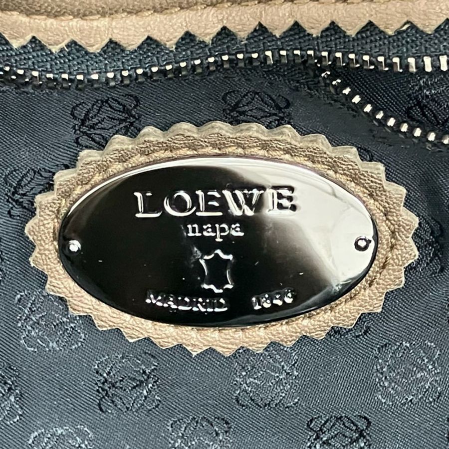 ☆ LOEWE 羅意威 Brown Nappa Leather Vintage Flamenco Shoulder Bag 啡色納帕皮革肩背包-267010489-23