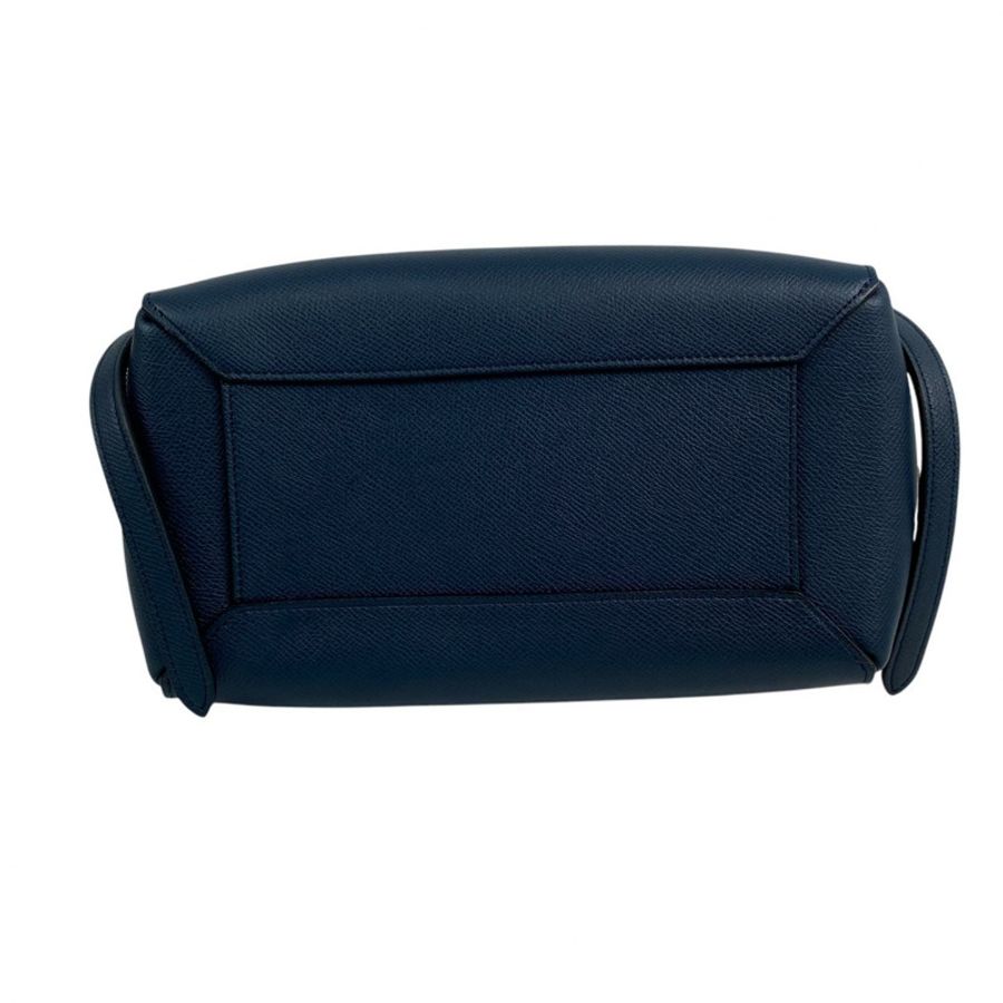 ☆ CELINE 思琳 Navy Calfskin Micro Belt Bag 2 way bag 深藍色小牛皮兩用袋-267010703-4