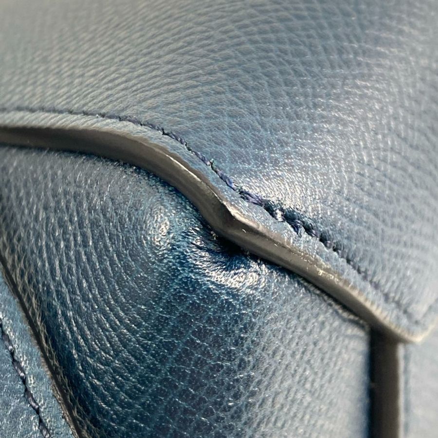 ☆ CELINE 思琳 Navy Calfskin Micro Belt Bag 2 way bag 深藍色小牛皮兩用袋-267010703-5